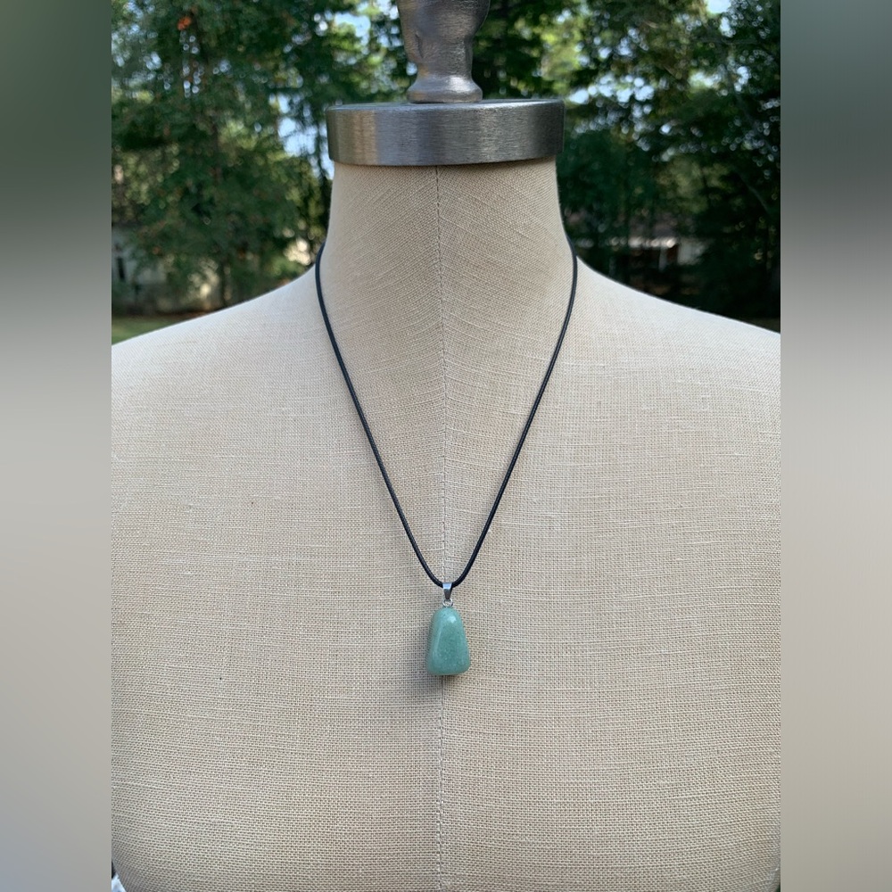 Handmade Genuine Stone Chunk Amulet Necklace - Picture 13 of 15